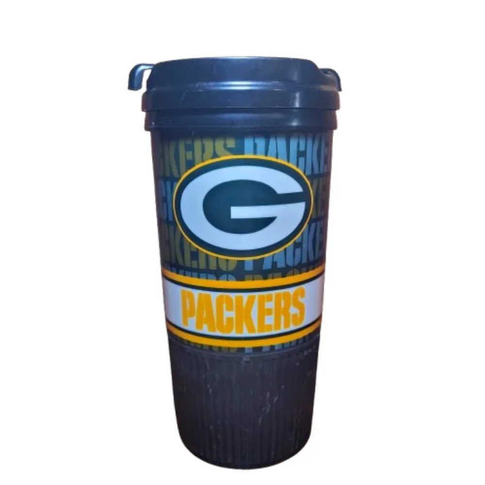 Packers Hot Drink 16oz Whirley Plastic Mug